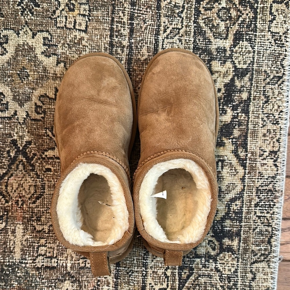 UGG ultra mini chestnut boots